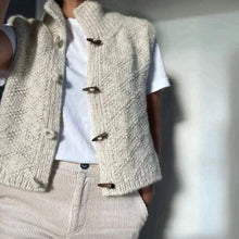 Emma Women's Buttoned Vest – Elegant Cardigan in Soft Cotton with Modern Chic Style