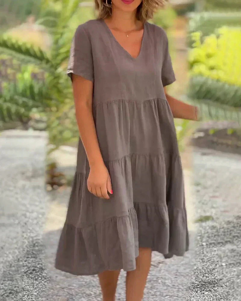 Cocktail Dress Woman Desarae – Midi Dress Off-Shoulder with Elegant Silhouette for Special Events