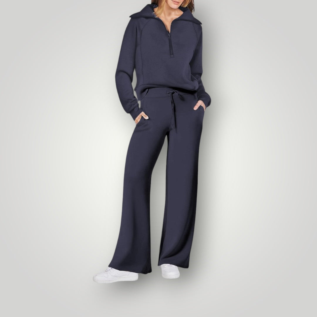 Lilou Ensemble Loungewear Woman – Sweatshirt & Comfortable Jogging Pants in Soft & Luxurious Fabric
