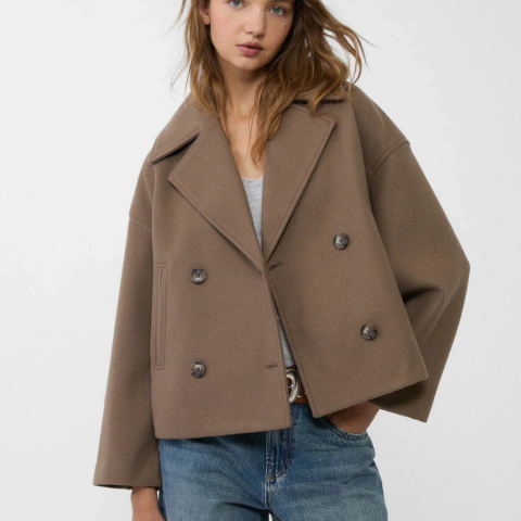 Addison Women's Jacket – Elegant Short Coat with Double Breasted Modern Style
