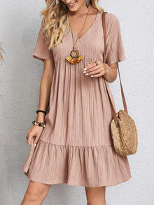Summer Dress Women Julietta – Loose Dress with V-Neck & Airy Comfort for Hot Days