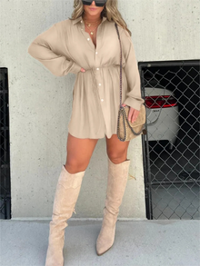 Tamara Robe-Jumpsuit Woman – Elegant with Integrated Shorts & Flattering Waist Belt