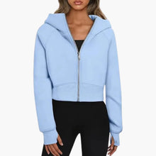 Sophie Laurent | Cropped Zip Hoodie For Women