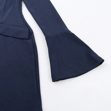 Lisa Short Robe Woman – Fitted Cut, Flared Long Sleeves & Chic Stand-up Collar