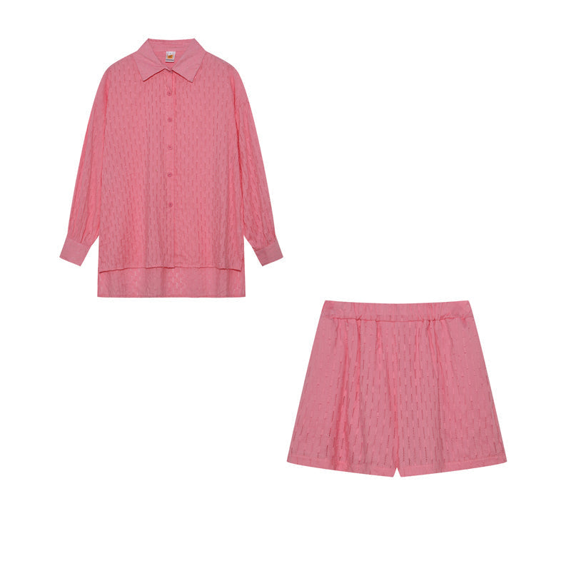 Aaliyah Women's Summer Set – Lightweight Cotton Set with Top and Shorts in Casual Style
