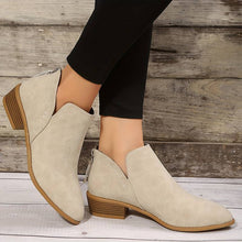 Women's Josephine Ankle Boots – Elegant Pointed Toe Boots with Cutout Detail & Non-Slip Sole