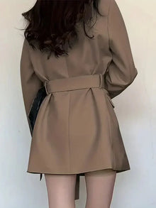 Nélia Blazer Dress Woman – Elegant Chic Tailored Dress with Long Sleeves for All Occasions