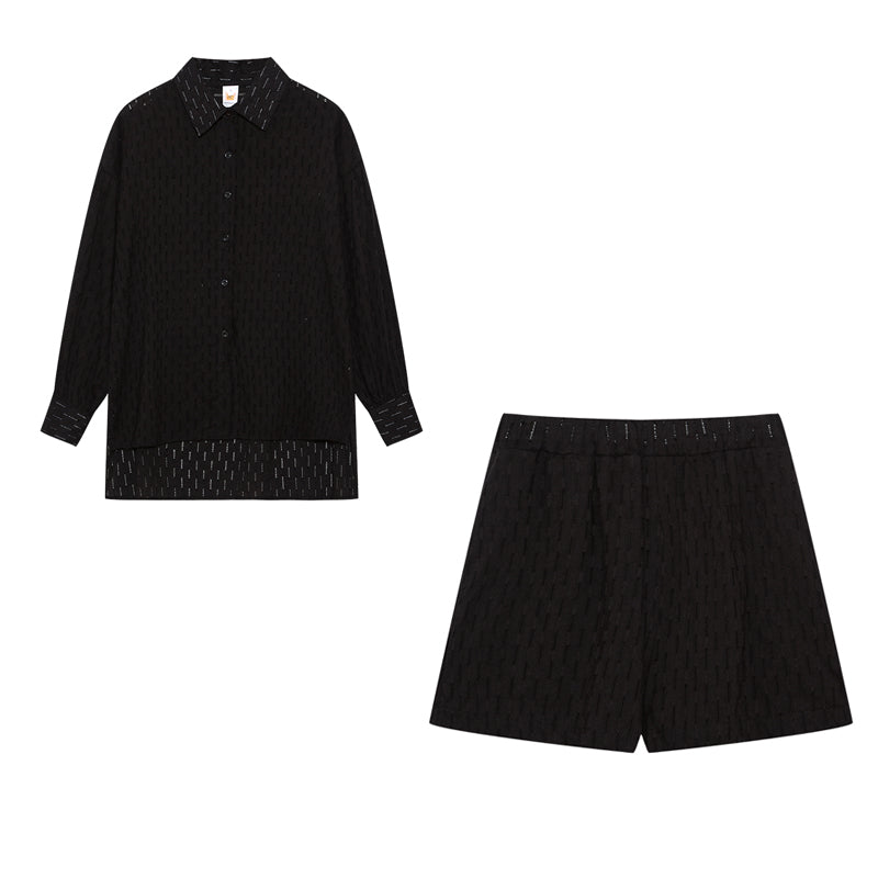 Aaliyah Women's Summer Set – Lightweight Cotton Set with Top and Shorts in Casual Style