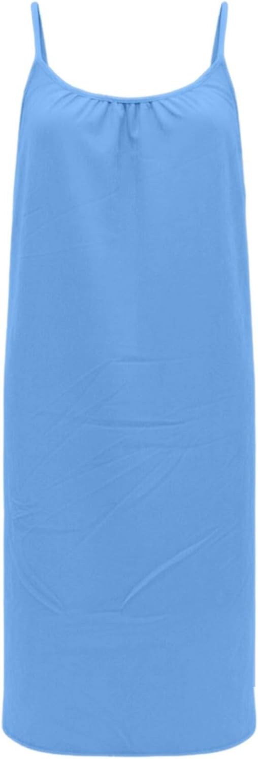 Noa Women's Dress – Maxi Dress with Open Back, Thin Straps, Flowing Cut, Elegant Summer Beach Dress