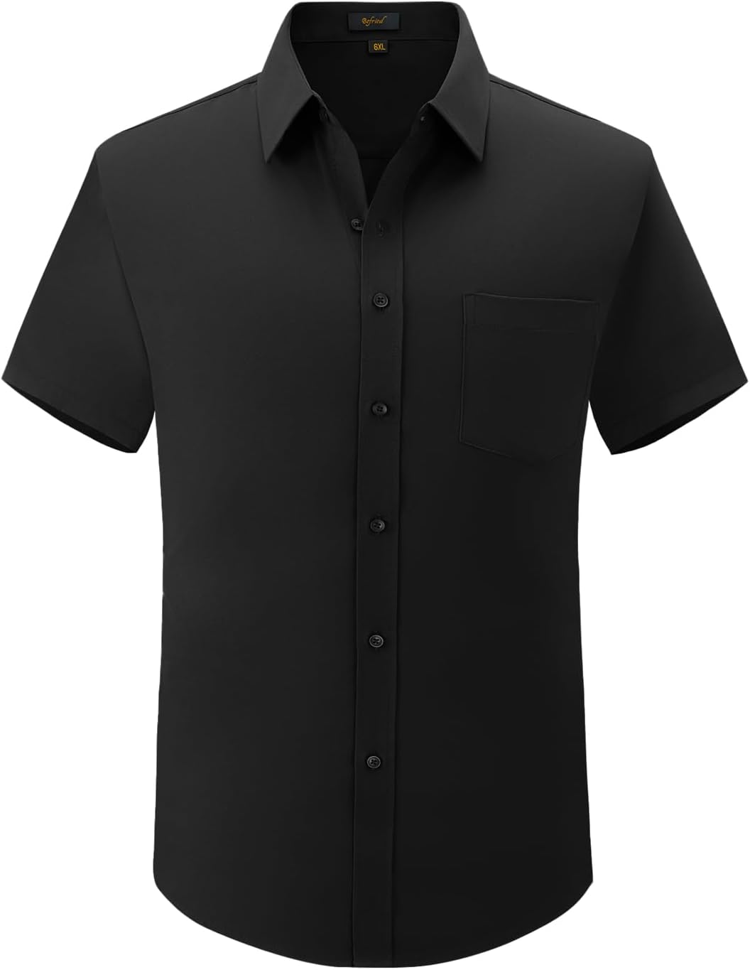 Marc Men's Shirt Plus Size – Stretch Short Sleeve Business Casual Shirt