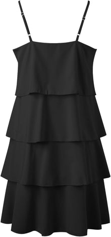 Camille Women's Dress – Maxi Dress with Ruffles, V-Neck, Sleeveless, Pleated Chiffon, Summer