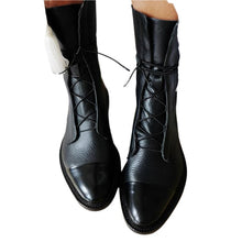 Zuriel Women's Boots – Elegant High Boots with Heel & Laces in Premium Leather