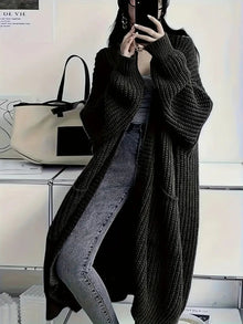 Marina Gilet Woman – Long Soft & Elegant Knitted Vest for Autumn with Comfortable Fit