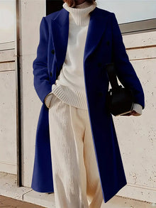 Mariana Manteau Long Femme – Elegant Cashmere Trench with Modern & Timeless Cut