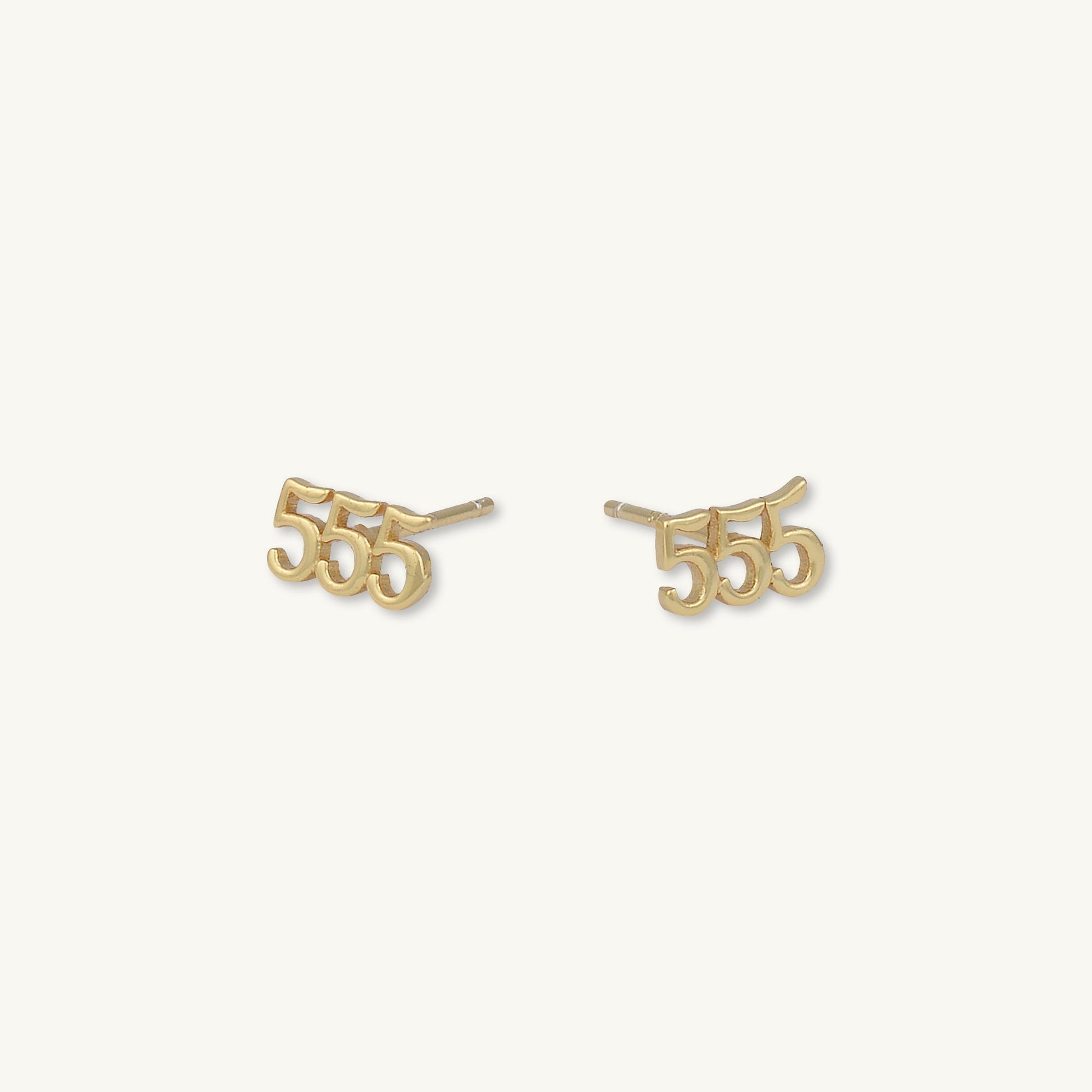 555 Angel Number Earrings