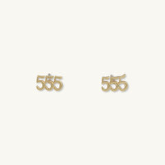 555 Angel Number Earrings