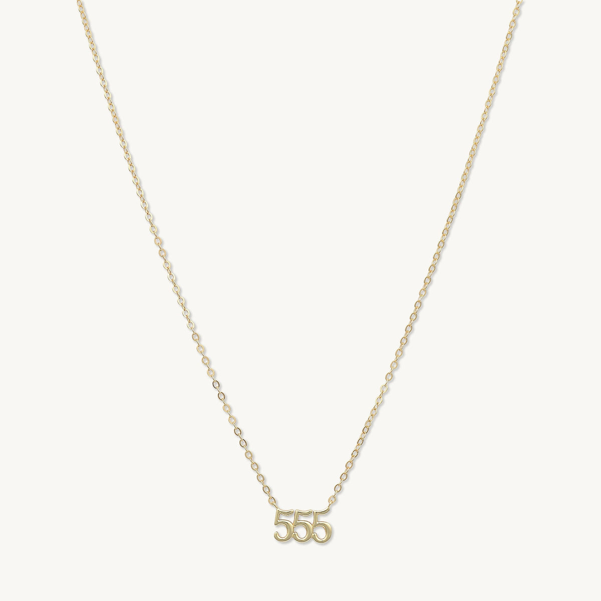 555 Angel Number Pendant Necklace