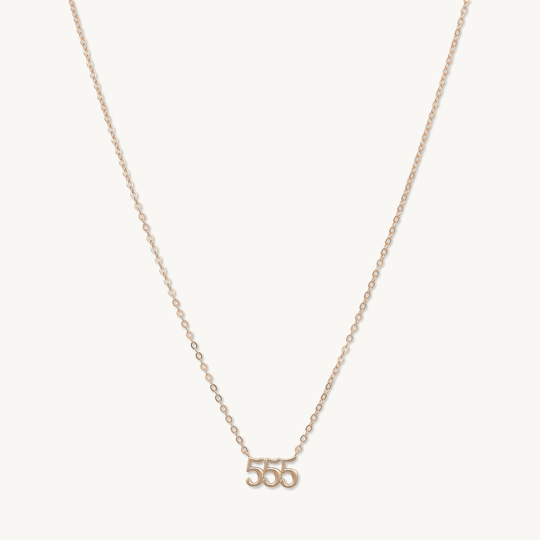 555 Angel Number Pendant Necklace