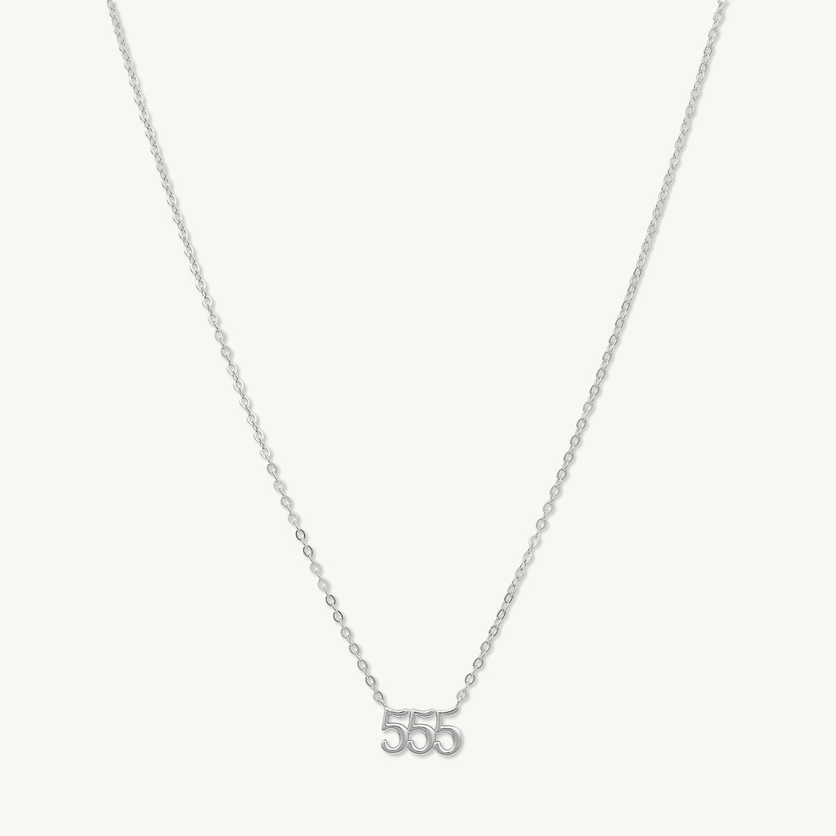 555 Angel Number Pendant Necklace