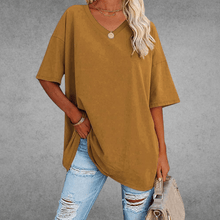 Ninon Oversize T-shirt Woman – Comfortable V-neck design & lightweight and breathable fabric