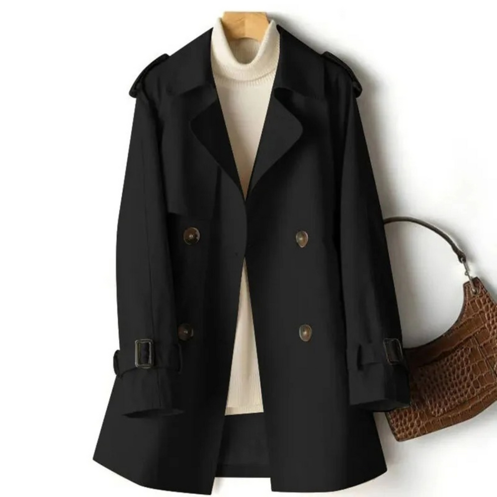 Manel Women's Coat – Casual Elegant Trench Coat with Modern & Comfortable Style