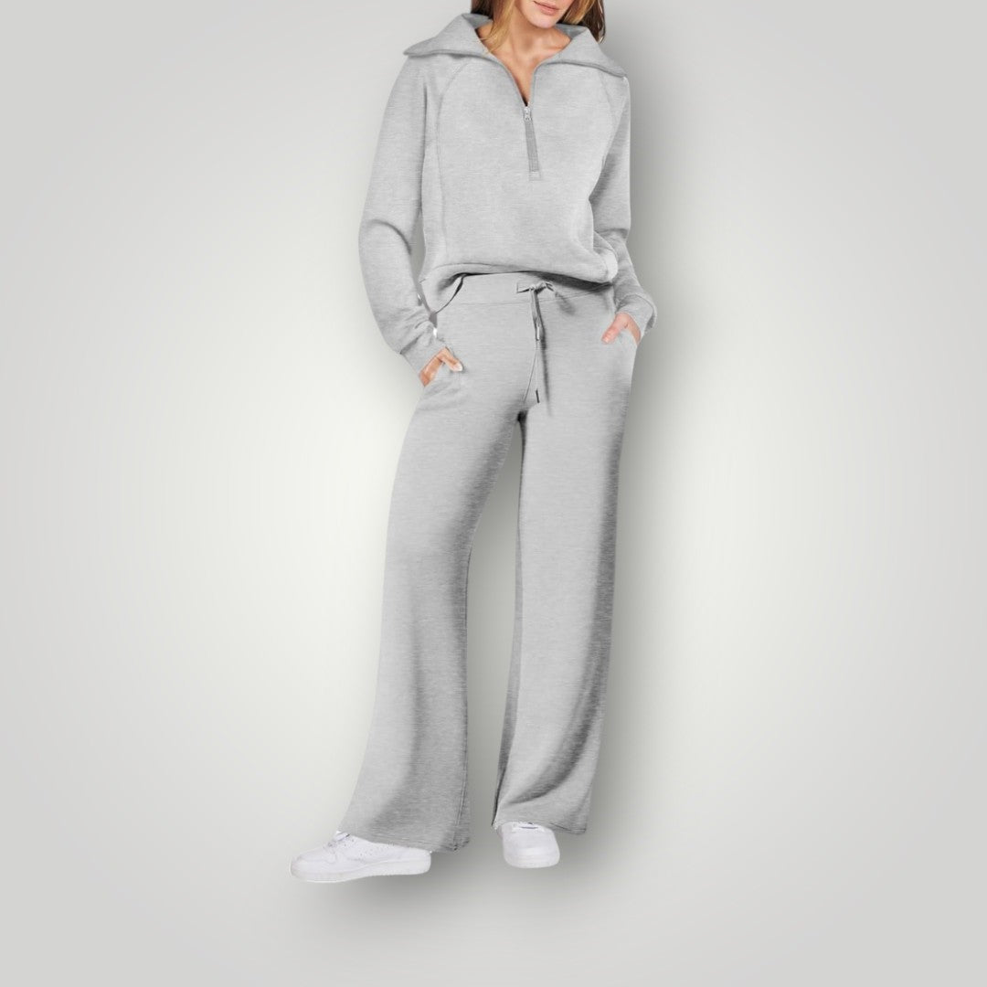 Lilou Ensemble Loungewear Woman – Sweatshirt & Comfortable Jogging Pants in Soft & Luxurious Fabric