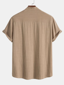 Richard Summer Men's Set – Breathable Linen Look with Short Sleeves & Comfortable Pants