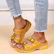 Sopia Sandales Femme – Open Toe with Adjustable Buckle Straps & Comfort Sole