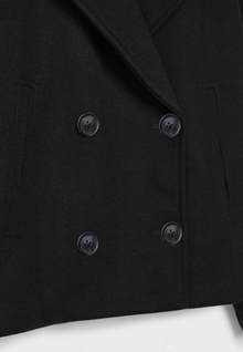 Eloise Cropped Jacket Woman – Elegant Tailored Cut with Pointed Lapels & Double-Breasted Closure