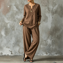 Wearbella – Wide-Leg Pants And Shirt Two-Piece Set
