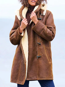Leia Women's Hooded Coat – Warm, Casual & Elegant for Winter Days