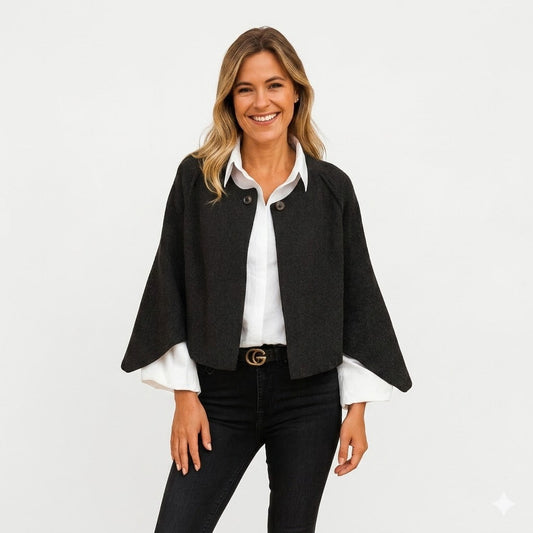 Élodie Laurent | Luxury Cape-Style Jacket For Women