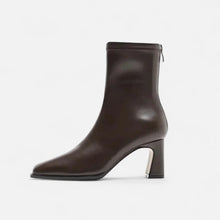 Madison Women's Ankle Boots – Vintage Winter Ankle Boots with Square Toe, Warm Lining & Block Heel