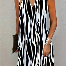 Norah Short Dress Woman – Sleeveless Striped Dress for Summer & Casual Look