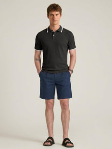 Adrien Men's Polo – Stretch Knit Polo, Lightweight & Elegant Business Casual Style