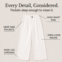 Lunavia – Women's High-Waist Wide-Leg Drape Trousers