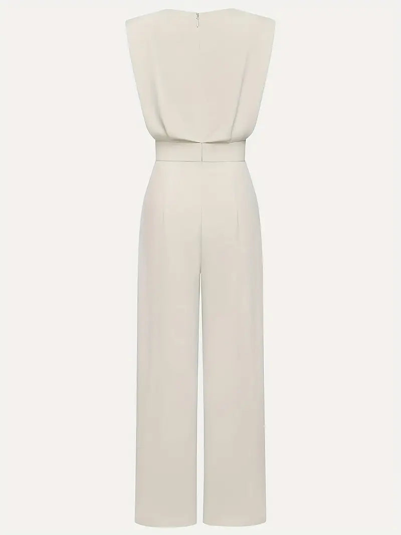 Mira Women's Jumpsuit – Elegant Jumpsuit with High Waist, Straight Legs & Lightweight Fabric