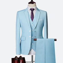 David Men's Costume – Elegant 3-Piece Suit, Breathable & Comfortable for Weddings & Business
