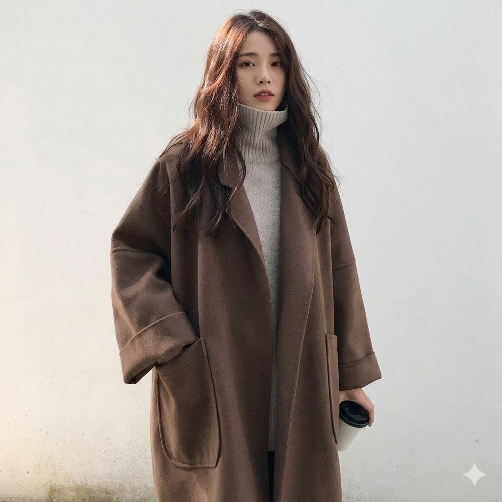 Camille Rousseau | Luxury Long Wool Coat For Women