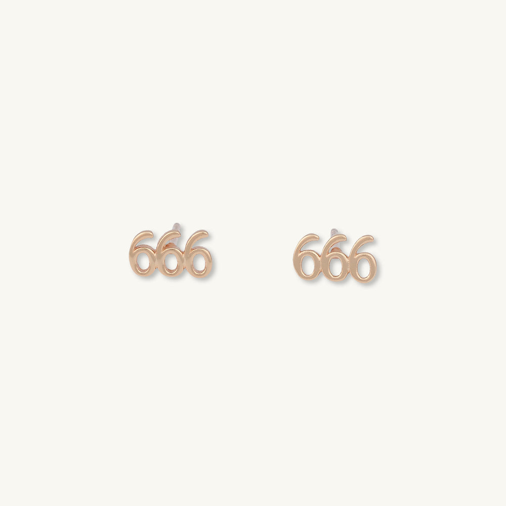 666 Angel Number Earrings