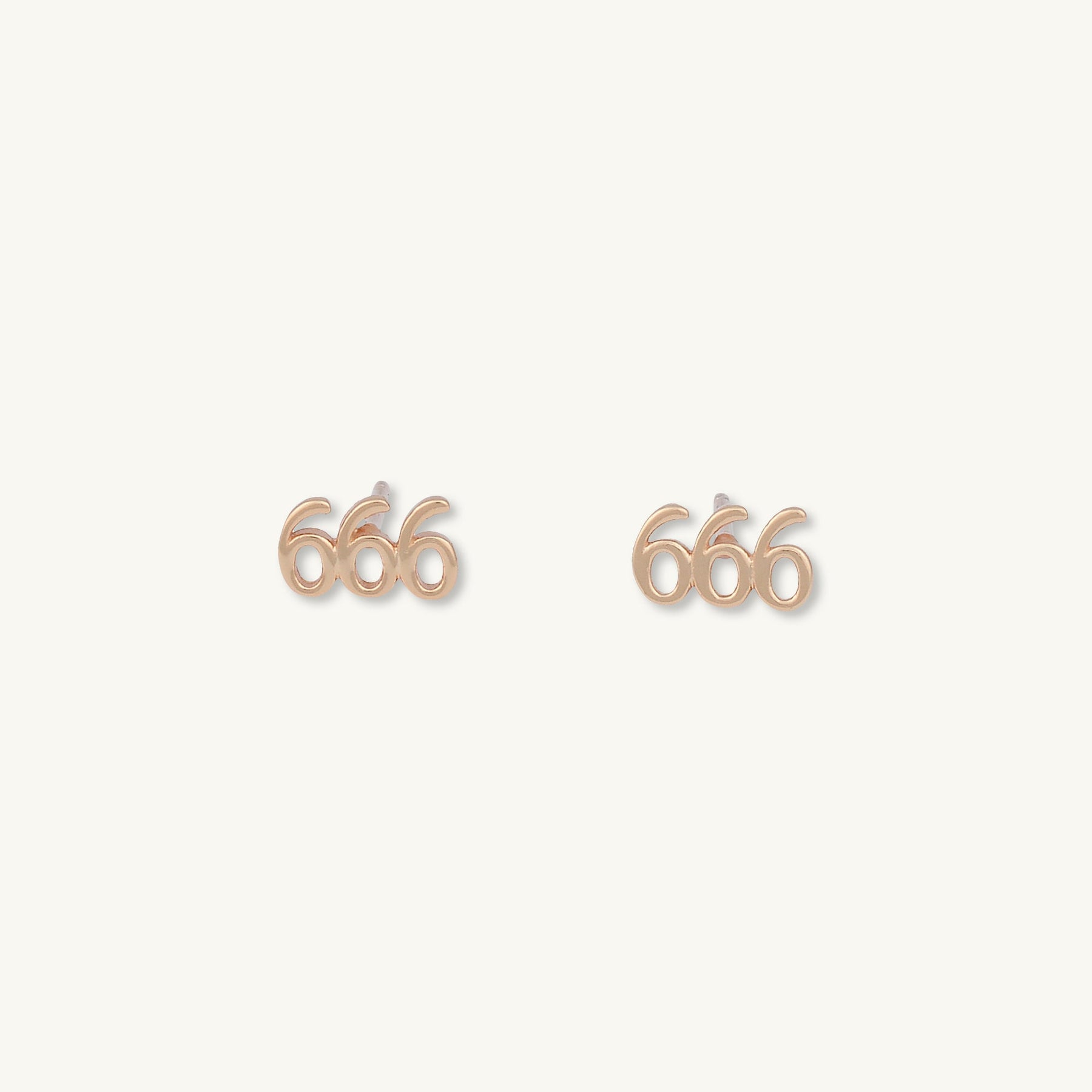 666 Angel Number Earrings