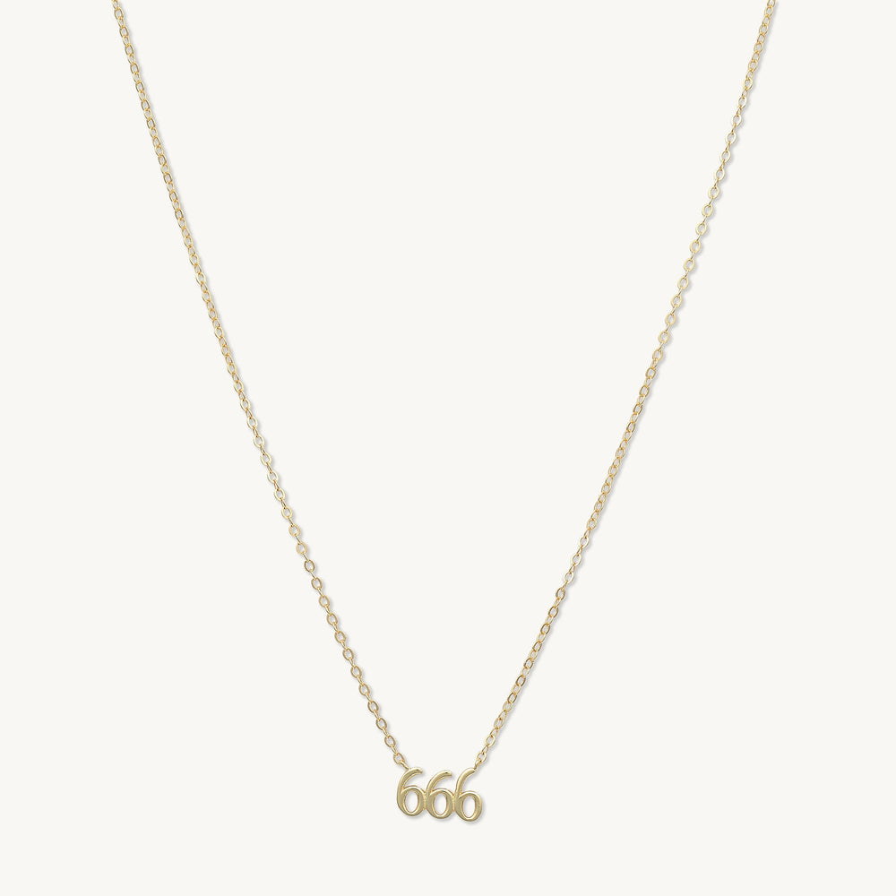 666 Angel Number Pendant Necklace