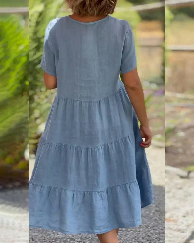 Cocktail Dress Woman Desarae – Midi Dress Off-Shoulder with Elegant Silhouette for Special Events