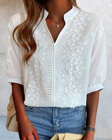 Emelia Blouse Femme – Elegant Top with Puff Sleeves & Comfortable Fit