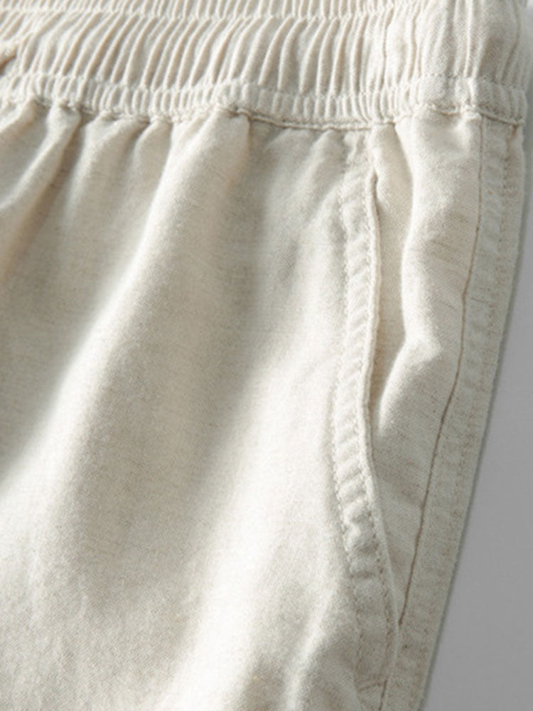 Richard Summer Men's Set – Breathable Linen Look with Short Sleeves & Comfortable Pants