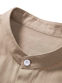 Richard Summer Men's Set – Breathable Linen Look with Short Sleeves & Comfortable Pants