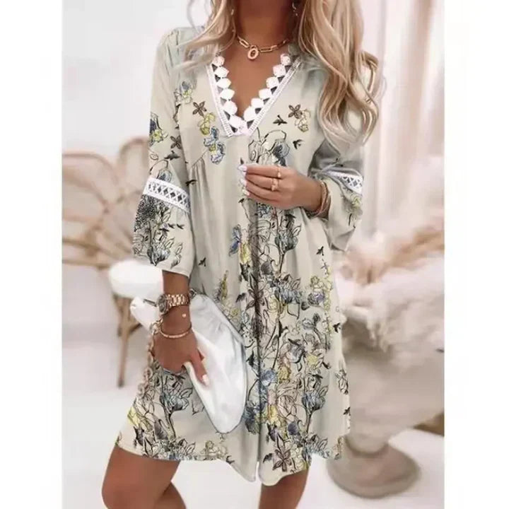 Cassandra Summer Dress for Women - A luxurious bedroom featuring a comfortable shape and a fresh design