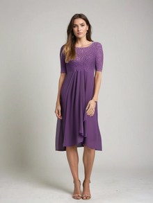 Midi Dress Woman Jara – Elegant Lace Dress with Timeless Style and Comfortable Cut