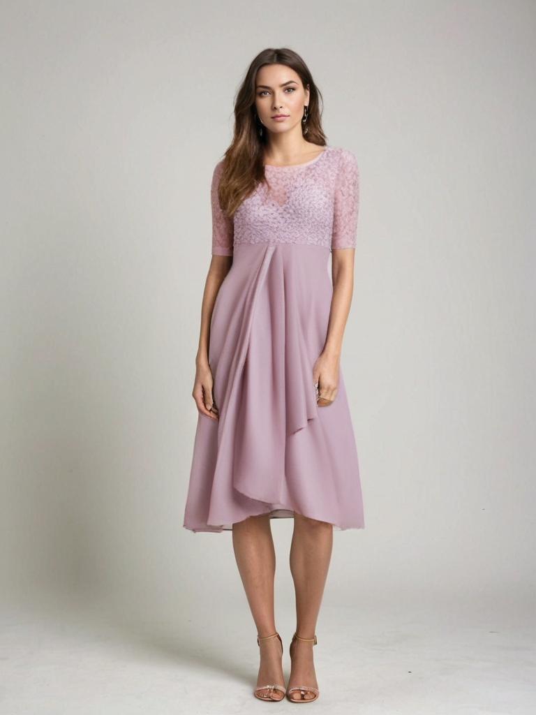 Midi Dress Woman Jara – Elegant Lace Dress with Timeless Style and Comfortable Cut