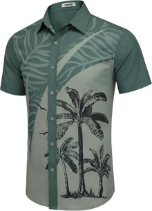Carlos Men's Hawaiian Shirt – Tropical Summer Shirt, Lightweight & Quick-Drying